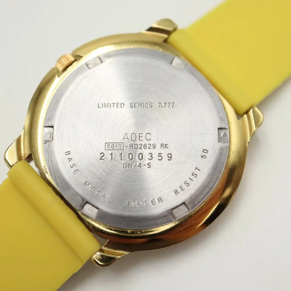 Vintage ADEC by Citizen Life Collection 36mm Watch Yellow Green Limited 7,777